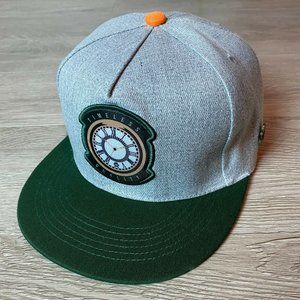 Cayler & Sons TIMELESS QUALITY SnapBack Hat w Pin. Embroidered Patch Watch Clock